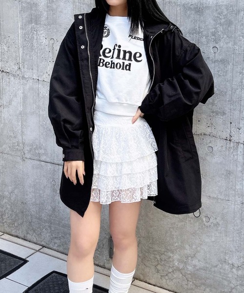 INGNI（イング）の「レースフリルミニスカパン／Ａ（スカート・レディース・オフホワイト/ブラック・FREE）」の15枚目の写真