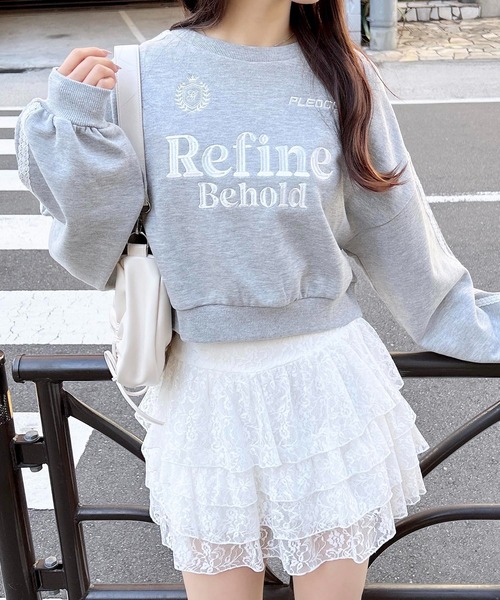 INGNI（イング）の「レースフリルミニスカパン／Ａ（スカート・レディース・オフホワイト/ブラック・FREE）」の16枚目の写真