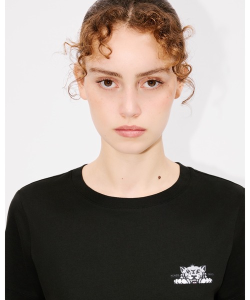 Kenzo ケンゾー 'KENZO Happy Tiger' Tシャツ KENZO Happy Tiger' エンブロイダリー オーバーサイズ Tシャツ