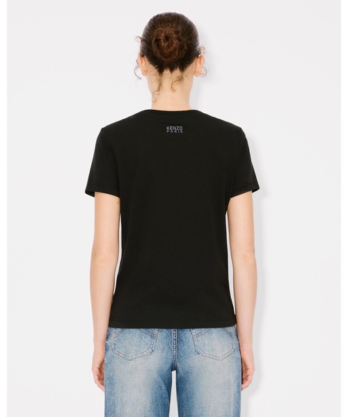 KENZO｜Happy Tigerミニ刺繍ロゴTシャツ 黒で大人カジュアル セール】'KENZO Happy Tiger' Tシャツ（Tシャツ/カットソー