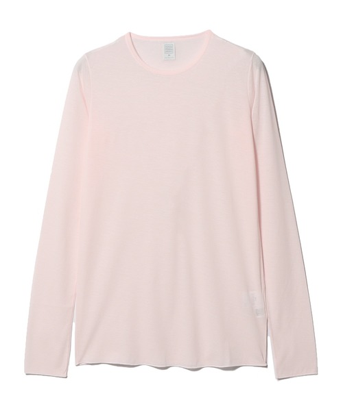 ESTNATION(エストネーション)の「GOOD PEOPLE GOOD STITCHING GOOD PRODUCT for ESTNATION / 3G クルー ロングスリーブ カットソー(Tシャツ/カットソー・レディース・ブラック/ホワイト/ライトピンク・FREE)」の1枚目の写真