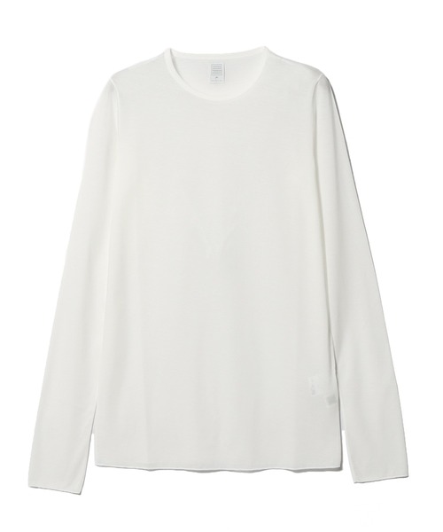 ESTNATION(エストネーション)の「GOOD PEOPLE GOOD STITCHING GOOD PRODUCT for ESTNATION / 3G クルー ロングスリーブ カットソー(Tシャツ/カットソー・レディース・ブラック/ホワイト/ライトピンク・FREE)」の2枚目の写真