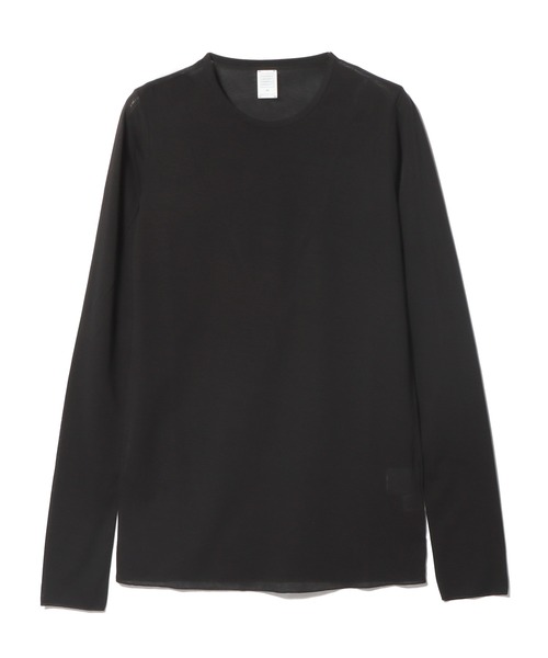 ESTNATION(エストネーション)の「GOOD PEOPLE GOOD STITCHING GOOD PRODUCT for ESTNATION / 3G クルー ロングスリーブ カットソー(Tシャツ/カットソー・レディース・ブラック/ホワイト/ライトピンク・FREE)」の3枚目の写真