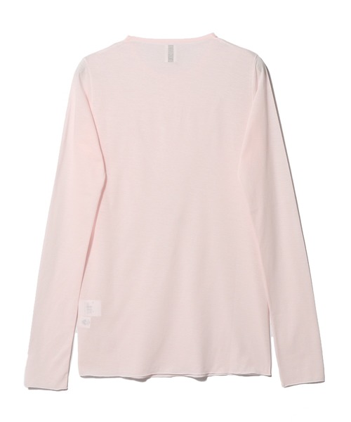 ESTNATION(エストネーション)の「GOOD PEOPLE GOOD STITCHING GOOD PRODUCT for ESTNATION / 3G クルー ロングスリーブ カットソー(Tシャツ/カットソー・レディース・ブラック/ホワイト/ライトピンク・FREE)」の4枚目の写真