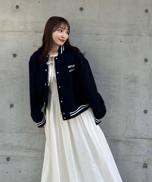 rosyluce ROSY WOOL STADIUM JACKET