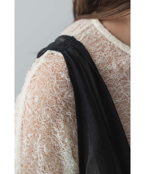 Limue(リミュ)の「チュールサスペンダーサロペット(サロペット/オーバーオール・レディース・ベージュ/ブラック・FREE)」の20枚目の写真