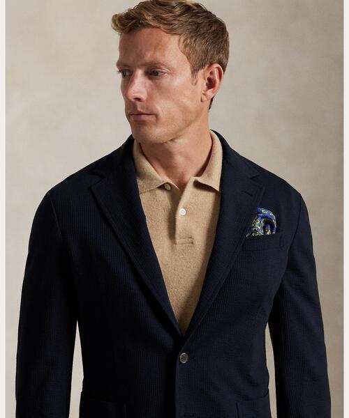 POLO RALPH LAUREN（ポロ ラルフ ローレン）の「Polo ソフト モダン ニット シアサッカー ジャケット（テーラードジャケット・メンズ・ネイビー系1・XS/L/M/S）」の9枚目の写真
