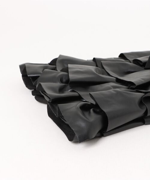 cepo(セポ)の「フェイクレザーフリルトートバッグ(トートバッグ・レディース・ブラック/シルバー・FREE)」の13枚目の写真