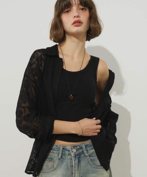 新品 Blugirl 総レース シャツ ブラウス 40 蝶々レースシャツブラウス E00425 | EMMA GRAND