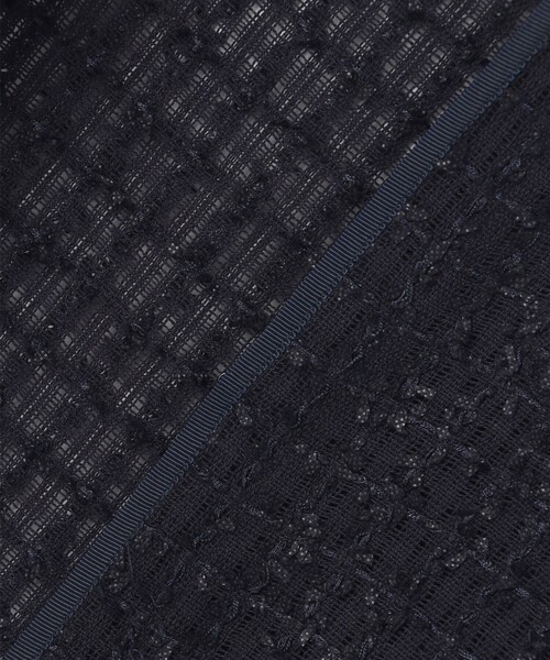 ANY SIS（エニィスィス）の「リボンヤーンシアーツイード ジャケット（ノーカラージャケット・レディース・ネイビー系/ホワイト系・2）」の9枚目の写真