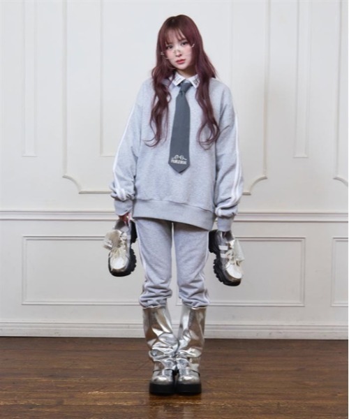 FickleBebe(フィクルベベ)の「FBギャザーロングブーツ(ブーツ・レディース・シルバー/ブラック・MEDIUM/LARGE)」の18枚目の写真