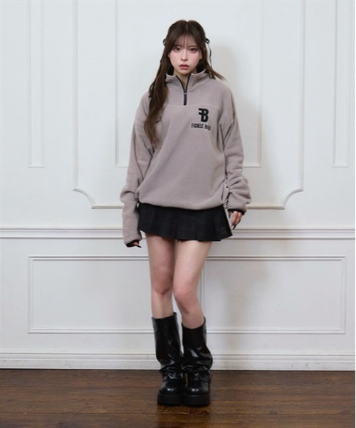FickleBebe(フィクルベベ)の「FBギャザーロングブーツ(ブーツ・レディース・シルバー/ブラック・MEDIUM/LARGE)」の21枚目の写真