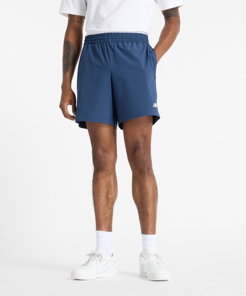 NEW BALANCE(ニューバランス)の「ウーブンショーツ7インチ(インナー無し)(その他パンツ・メンズ・ネイビー/ブラック/カーキブラウン・LARGE/MEDIUM/SMALL/XX-LARGE/X-LARGE)」の1枚目の写真