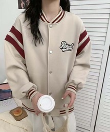 ロゴ刺繍デザインスタジャン