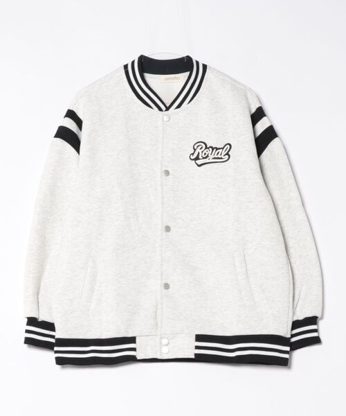 aimoha（アイモハ）の「ロゴ刺繍デザインスタジャン（スタジャン・レディース・ライトグレー/ブラック/イエロー/ベージュ・FREE）」の21枚目の写真