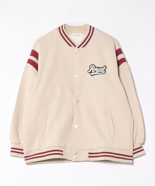 aimoha（アイモハ）の「ロゴ刺繍デザインスタジャン（スタジャン・レディース・ライトグレー/ブラック/イエロー/ベージュ・FREE）」の22枚目の写真