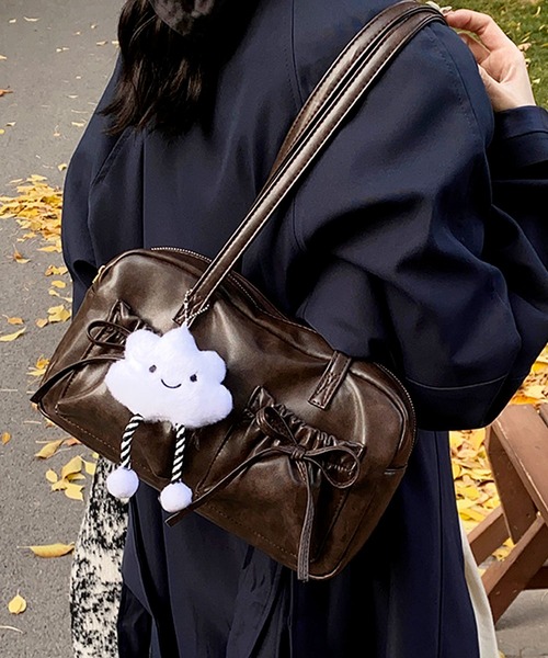 【FAD】Leather bag ★韓国人気★ 追跡付 Wholesale Vintage Leather Crossbody Bag - Chinese Style