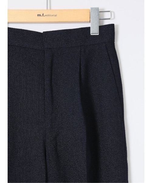 m.f.editorial（エムエフエディトリアル）の「【裾部分加工済】m.f.エディトリアル レディース ツイード ストレートパンツ(セットアップ可能)（その他パンツ・レディース・ネイビー/アイボリー・MEDIUM/LARGE）」の6枚目の写真