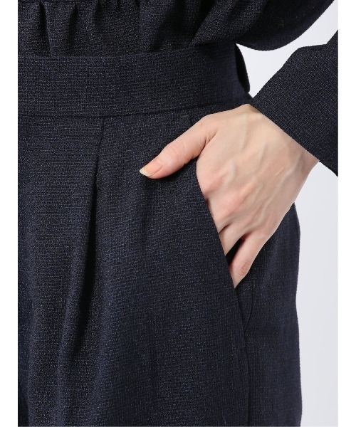 m.f.editorial（エムエフエディトリアル）の「【裾部分加工済】m.f.エディトリアル レディース ツイード ストレートパンツ(セットアップ可能)（その他パンツ・レディース・ネイビー/アイボリー・MEDIUM/LARGE）」の14枚目の写真