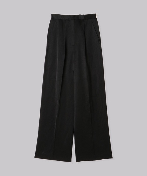 THINGS THAT MATTER（シングス ザット マター）の「TRIACETATE LINEN WIDE PANTS / トリアセテートリネンワイドパンツ（その他パンツ・レディース・イエロー/ブラック/ピンク・2/1）」の11枚目の写真