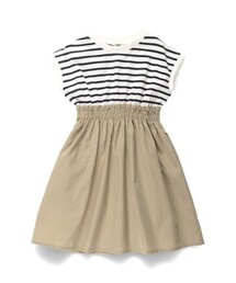 DRC branshes | 【WEB限定/DRC】ウエスト切替ドッキング半袖ワンピース(ワンピース)