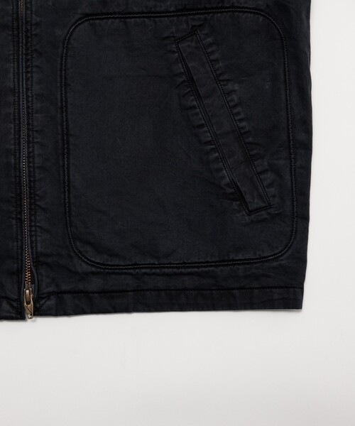 McGREGOR（マックレガー）の「McGREGOR COLLECTION/マックレガー コレクション オーバーダイ フェード加工 ドリズラージャケット（ブルゾン・メンズ・ブラック/ベージュ/レッド・MEDIUM/LARGE）」の12枚目の写真