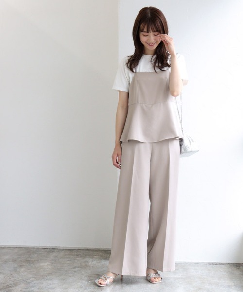 【regleam】ペプラムオールインワン　ブラックS regleam]ペプラムオールインワン | KOBUNSHA SELECT SHOP