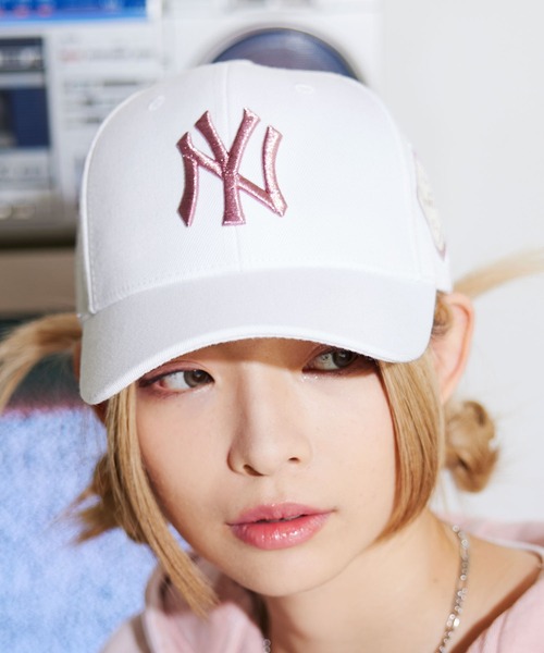 MLB(メジャーリーグベースボール)の「MLB KOREA フロントロゴ ベースボールキャップ ダイヤモンド刺繍ロゴパッチボールキャップ メジャーリーグ べースボール ロゴキャップ サイズ調整可能 DIAMOND LOGO PATCH BALL CAP(キャップ・メンズ・ブラック系1/ブラック系4/ブラック系2/ホワイト系/ブラック系3・FREE)」の2枚目の写真