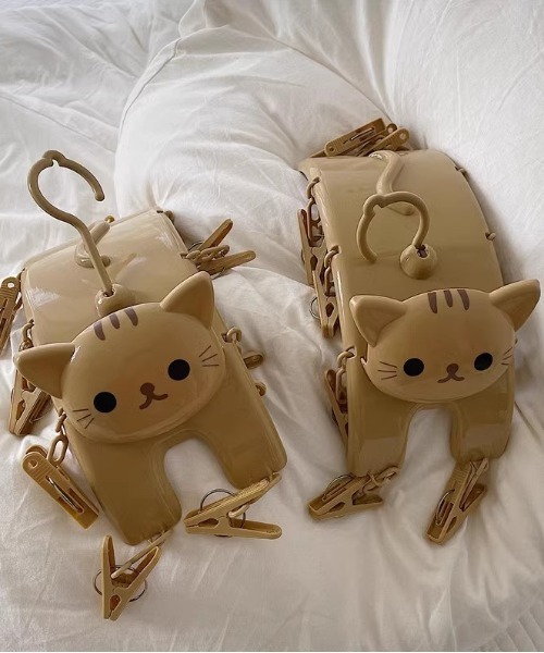 Made in I（メイドインアイ）の「キャットピンチハンガー（ランドリーグッズ・レディース・ベージュ・FREE）」の5枚目の写真