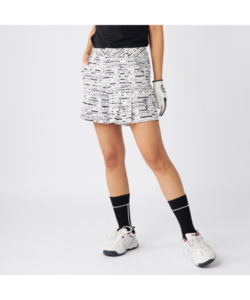 FILA GOLF(フィラゴルフ )の「FILA GOLF/フィラ ゴルフ ゴルフウェア ブランド ロゴ スカート風シルエット ショートパンツ(その他パンツ・レディース・ブラック/ホワイト・M/L/LL)」の1枚目の写真