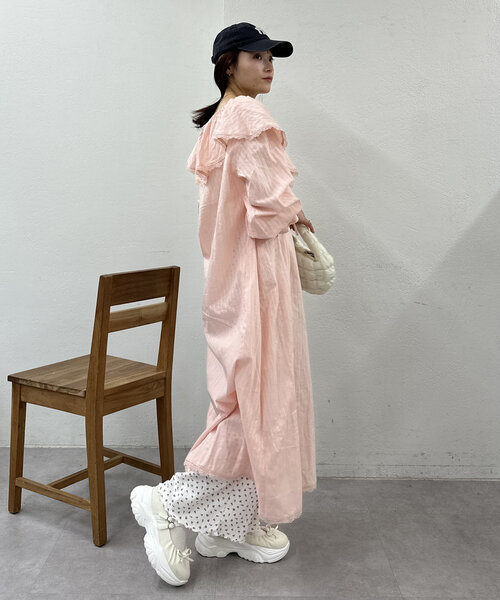 w closet（ダブルクローゼット）の「【２色展開】フラワーロングパンツ（その他パンツ・レディース・ホワイト系その他2/ホワイト系その他・FREE）」の13枚目の写真