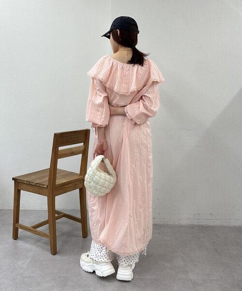 w closet（ダブルクローゼット）の「【２色展開】フラワーロングパンツ（その他パンツ・レディース・ホワイト系その他2/ホワイト系その他・FREE）」の14枚目の写真