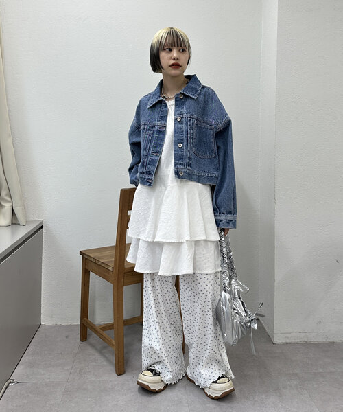 w closet（ダブルクローゼット）の「【２色展開】フラワーロングパンツ（その他パンツ・レディース・ホワイト系その他2/ホワイト系その他・FREE）」の20枚目の写真