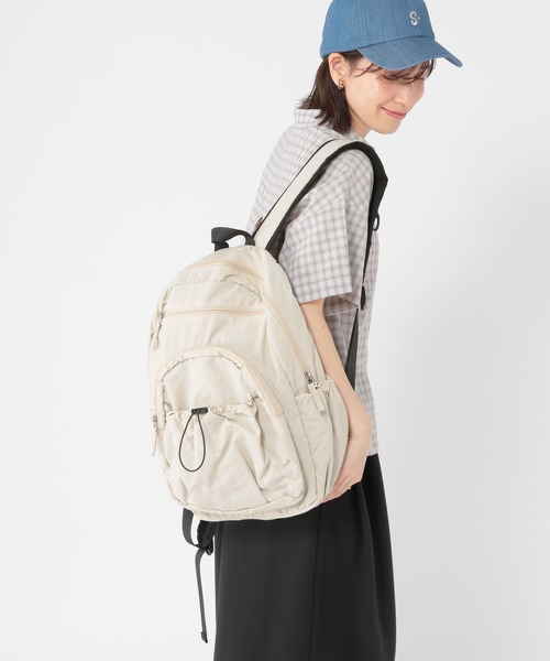 studio CLIP(スタディオクリップ)の「【軽量】からだよろこぶ軽らくリュックサック(バックパック/リュック・レディース・ブラック/ベージュ・FREE)」の5枚目の写真