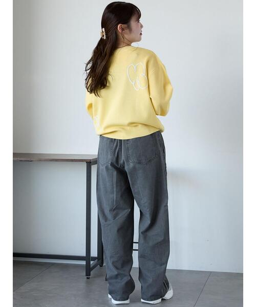 ehka sopo（エヘカソポ）の「コード花刺繍カーディガン（カーディガン/ボレロ・レディース・オフホワイト/イエロー/サックスブルー/モカ・F）」の12枚目の写真