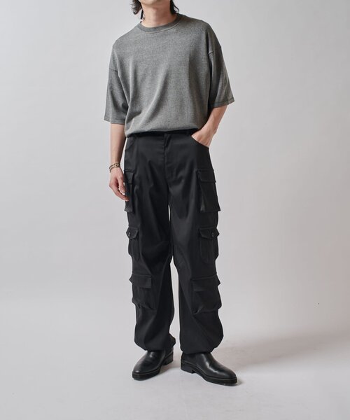 Lui's（ルイス）の「マルチポケットカーゴパンツ（カーゴパンツ・メンズ・ブラック/グレー・S/M）」の4枚目の写真