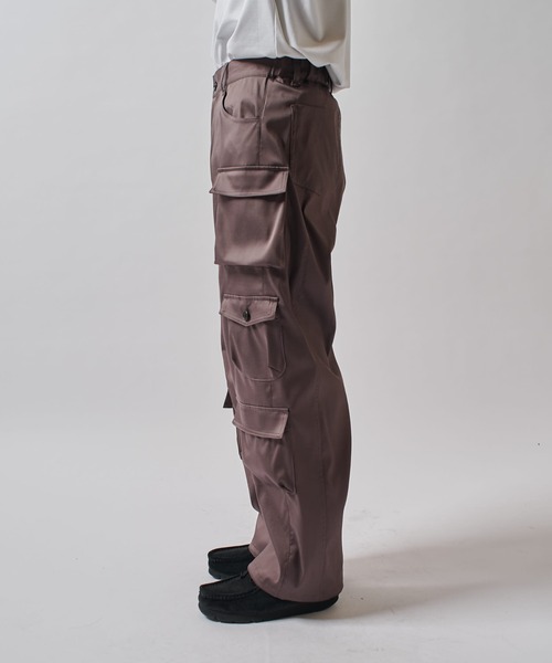 ZARA RHUIGI カーゴパンツ　ルイージ マルチカラー　Sサイズ マルチギミックドレープサイドジップスリットカーゴパンツ