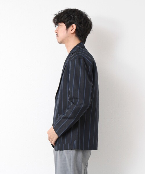 NOLLEY’S(ノーリーズ)の「キュプラリネン イージージャケット 25SS(テーラードジャケット・メンズ・ネイビー/ベージュ系その他・S/M/L/XL)」の14枚目の写真