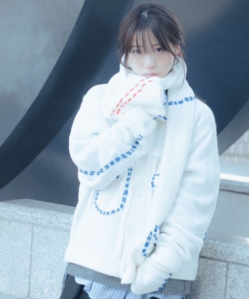 ROYAL FLASH(ロイヤルフラッシュ)の「PHINGERIN/フィンガリン/別注PG1 SCARF(ストール/ショール・レディース・ホワイト・F)」の4枚目の写真