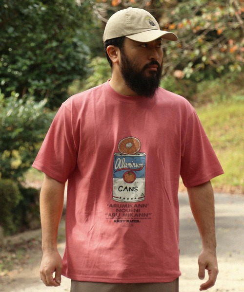 KRIFF MAYER（クリフメイヤー）の「【汗染み防止・接触冷感】ウェットプロテクトシャレT(アルミカン)（Tシャツ/カットソー・メンズ・レッド/チャコール/ネイビー/オフホワイト/グレー・MEDIUM/LARGE/X-LARGE）」の5枚目の写真