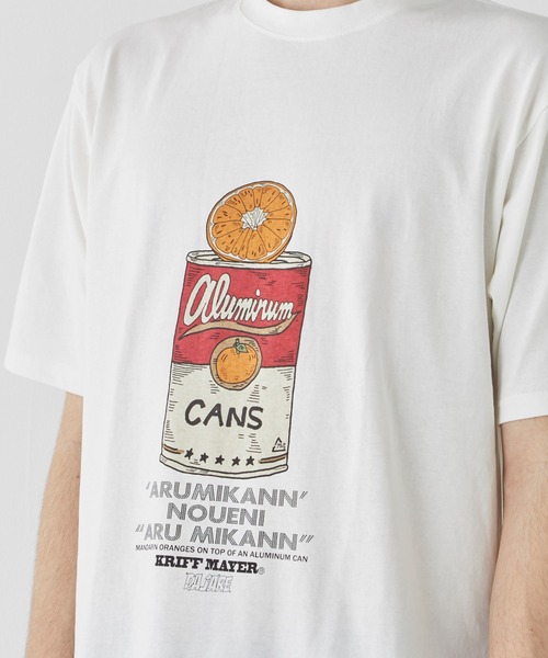 KRIFF MAYER（クリフメイヤー）の「【汗染み防止・接触冷感】ウェットプロテクトシャレT(アルミカン)（Tシャツ/カットソー・メンズ・レッド/チャコール/ネイビー/オフホワイト/グレー・MEDIUM/LARGE/X-LARGE）」の18枚目の写真