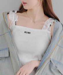 Another Branch olive des olive（アナザーブランチオリーブデオリーブ）の「ドロストフリルキャミソール（タンクトップ）」