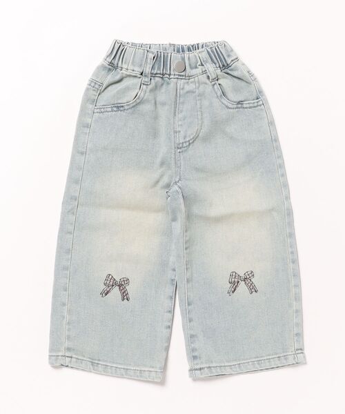aimoha（アイモハ）の「【aimoha-KIDS-】リボン刺繍デニムパンツ（デニムパンツ・キッズ・ブルー・90/100/110/120/130）」の11枚目の写真