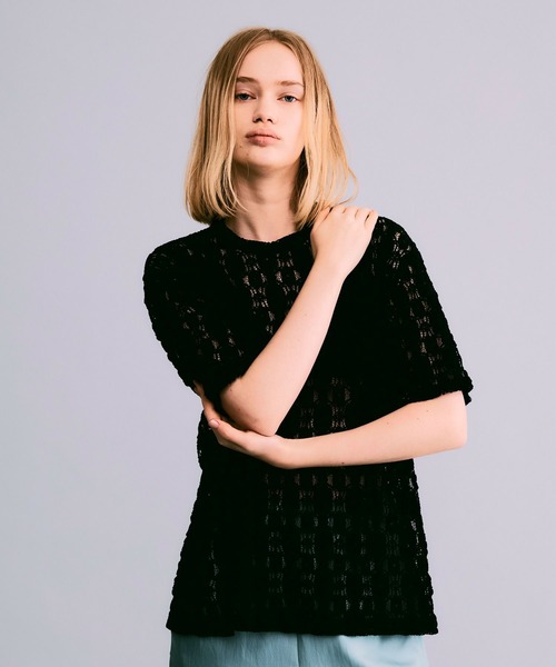 tシャツ ラッセルレースプルオーバー「MADE IN JAPAN」 レディース セール】ラッセルレースプルオーバー【MADE IN JAPAN】（Tシャツ