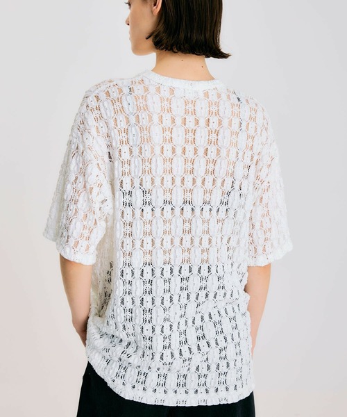 NOISE MAKER（ノイズメーカー）の「ラッセルレースプルオーバー【MADE IN JAPAN】（Tシャツ/カットソー・レディース・ブラック/オフホワイト・FREE）」の8枚目の写真