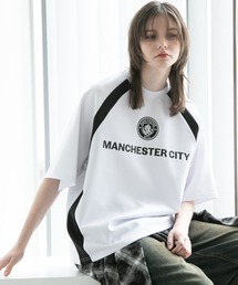【Manchester City/マンチェスターシティー】ロゴワッペン ショートスリーブ ゲームデザインTシャツ
