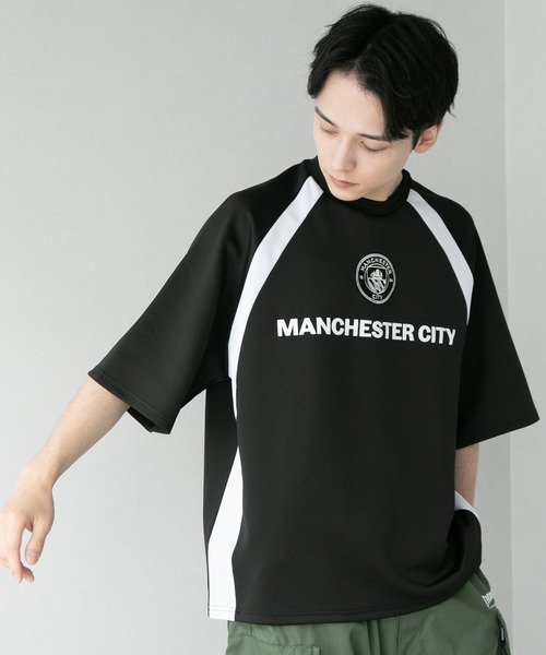 CORPUS　SELECT（コーパストーキョー）の「【Manchester City/マンチェスターシティー】ロゴワッペン ショートスリーブ ゲームデザインTシャツ（Tシャツ/カットソー・メンズ・ネイビー/ブラック/ホワイト/チャコールグレー・L/M）」の20枚目の写真
