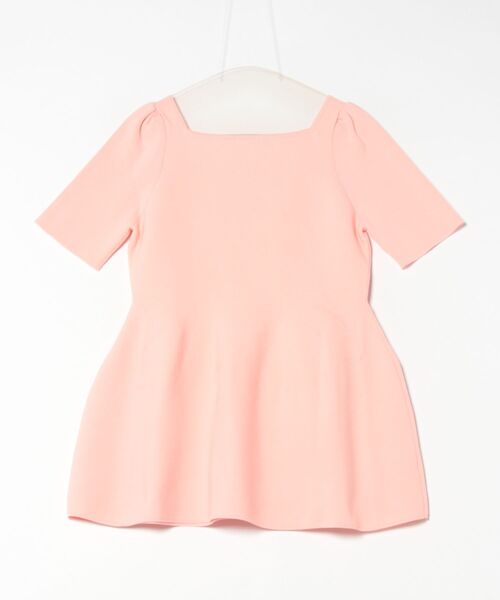 【CELFORD】スクエアネックペプラムニットプルオーバー スクエアネックペプラムニットプルオーバー(ニットプルオーバー