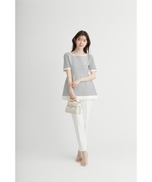 【CELFORD】スクエアネックペプラムニットプルオーバー CELFORD（セルフォード）の「スクエアネックペプラムニットプル