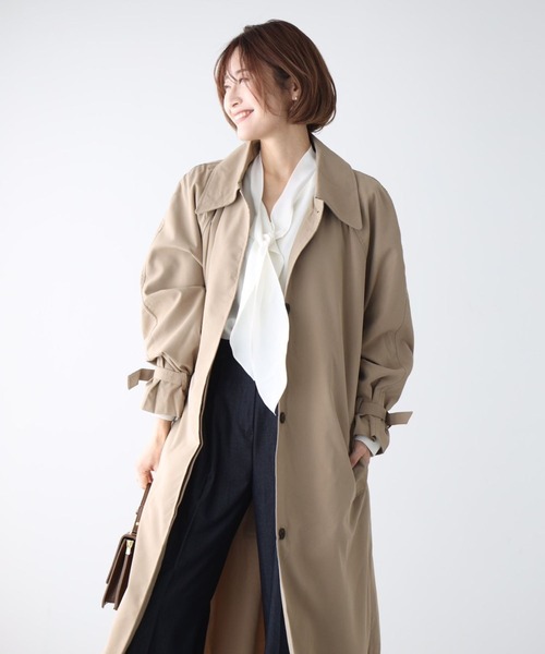 Ehre style（エーレスタイル）の「女性らしい軽やかボウタイお仕事コーデ7選（シャツ/ブラウス・レディース・グレー/ネイビー/ホワイト・FREE）」の22枚目の写真